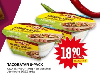 Willys Old el paso taco shells erbjuda