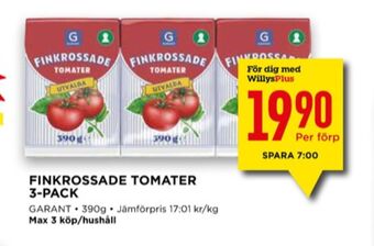Willys Garant tomater erbjuda