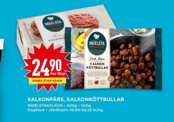 Willys Ingelsta kalkon kalkonköttbullar erbjuda