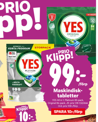 City Gross Maskindisktabletter erbjuda