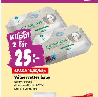 City Gross Våtservetter baby erbjuda