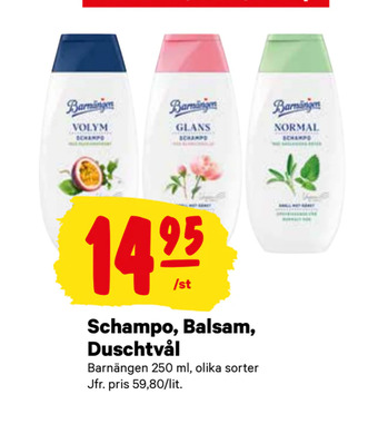 City Gross Schampo, balsam, duschtvål erbjuda