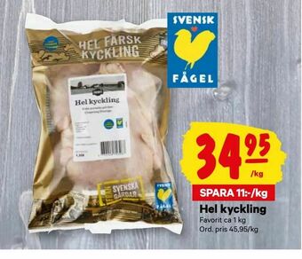 City Gross Hel kyckling erbjuda
