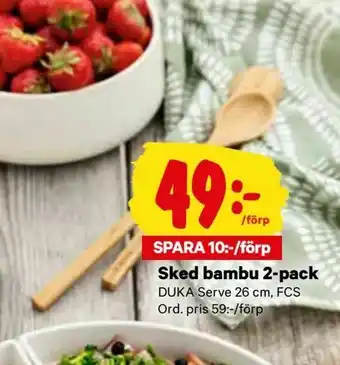 Sked bambu 2-pack