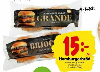 City Gross Hamburgerbröd erbjuda