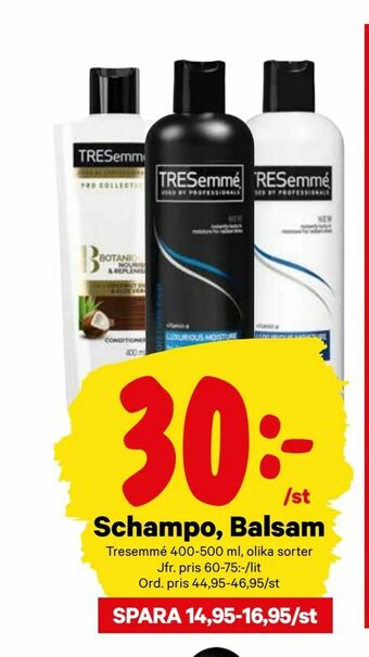 City Gross Schampo, Balsam erbjuda