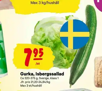 City Gross Gurka, Isbergssallad erbjuda