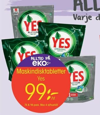 EKO Maskindisktabletter erbjuda