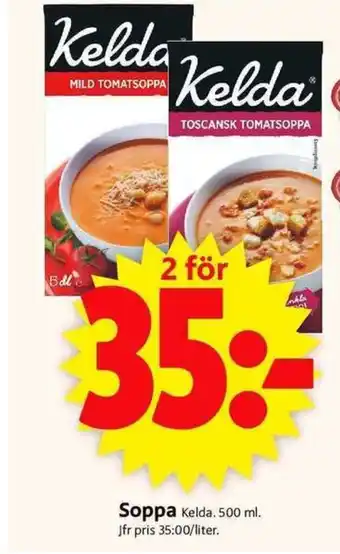 ICA Supermarket Kelda Soppa 500ml erbjuda