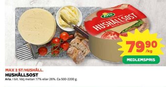 Coop HUSHÅLLSOST Arla erbjuda