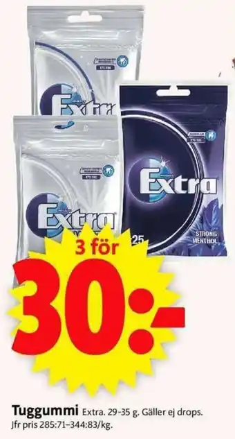 ICA Supermarket Extra Tuggummi 29-35g erbjuda