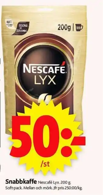 Nescafé Lyx Snabbkaffe 200g
