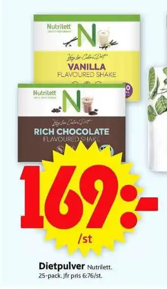 Nutrilett Dietpulver 25-pack