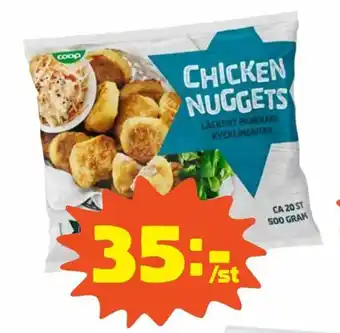 Coop Coop Kycklingnuggets 500g erbjuda