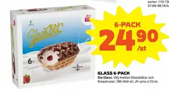 Sia Glass Glass 6-pack 780-840ml