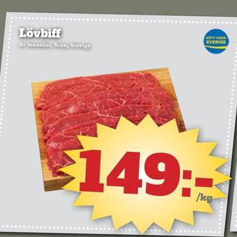 Bonum Matmarknad Lövbiff erbjuda
