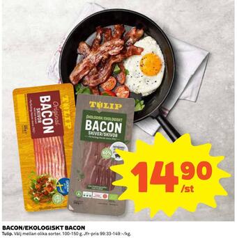 Coop Daglivs Bacon/ekologiskt bacon erbjuda
