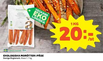 Coop Daglivs Ekologiska morötter i påse erbjuda