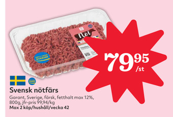 Hemköp Svensk nötfärs erbjuda