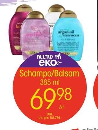 EKO Schampo/balsam erbjuda