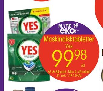 EKO Maskindisktabletter erbjuda