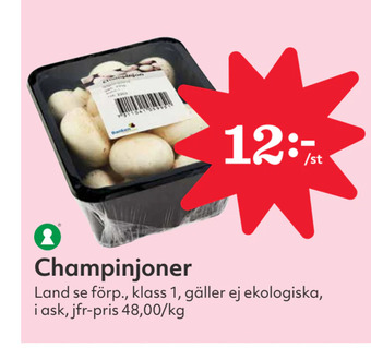 Hemköp Champinjoner erbjuda