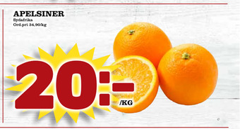 Din Mat Apelsiner erbjuda