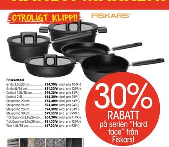 EKO 30% rabatt på serien hard face från fiskars! erbjuda