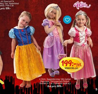 Leklust 4-girlz sagoklänning erbjuda