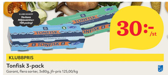 Hemköp Tonfisk 3-pack erbjuda