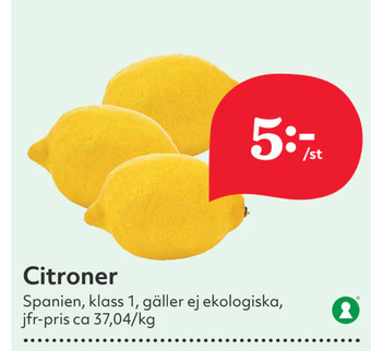 Hemköp Citroner erbjuda