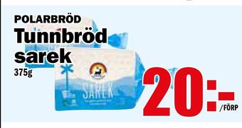 Matdax Tunnbröd sarek erbjuda