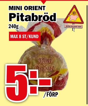 Matdax Pitabröd erbjuda