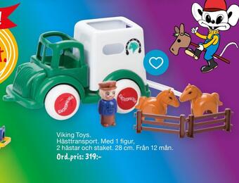 Leklust Viking toys. hästtransport erbjuda