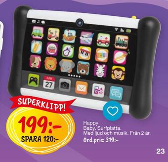 Leklust Happy baby erbjuda