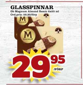 Supergrossen Glasspinnar erbjuda