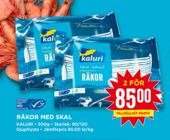 Willys Räkor med skal erbjuda