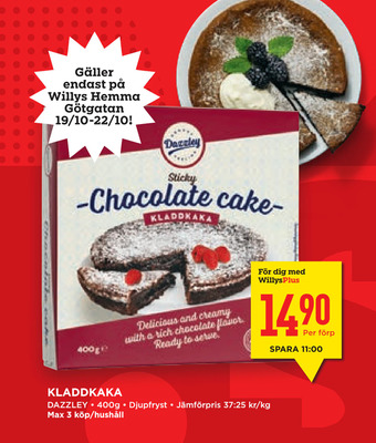 Willys Hemma Kladdkaka erbjuda