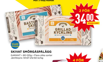 Willys Skivat smörgåspålägg erbjuda