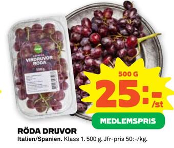 Coop Forum Röda druvor erbjuda
