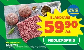 Coop Forum Blandfärs erbjuda