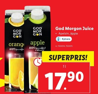 Lidl God Morgon Juice erbjuda