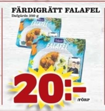 Matdax Dafgårds falafel erbjuda