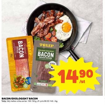 Coop Tulip baconskivor erbjuda