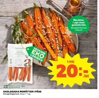 Coop Änglamark morötter erbjuda