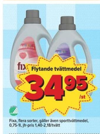 Fixa tvättmedel flytande