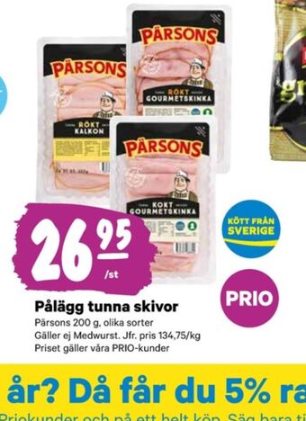 City Gross Pärsons skinka erbjuda