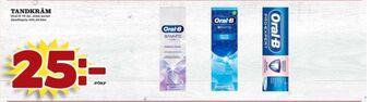 Matdax Oral-b tandkräm erbjuda