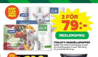 Coop Classic toalettpapper erbjuda
