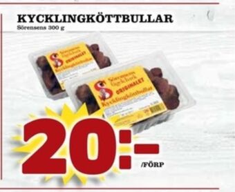 Matdax Sörensens kycklingköttbullar erbjuda